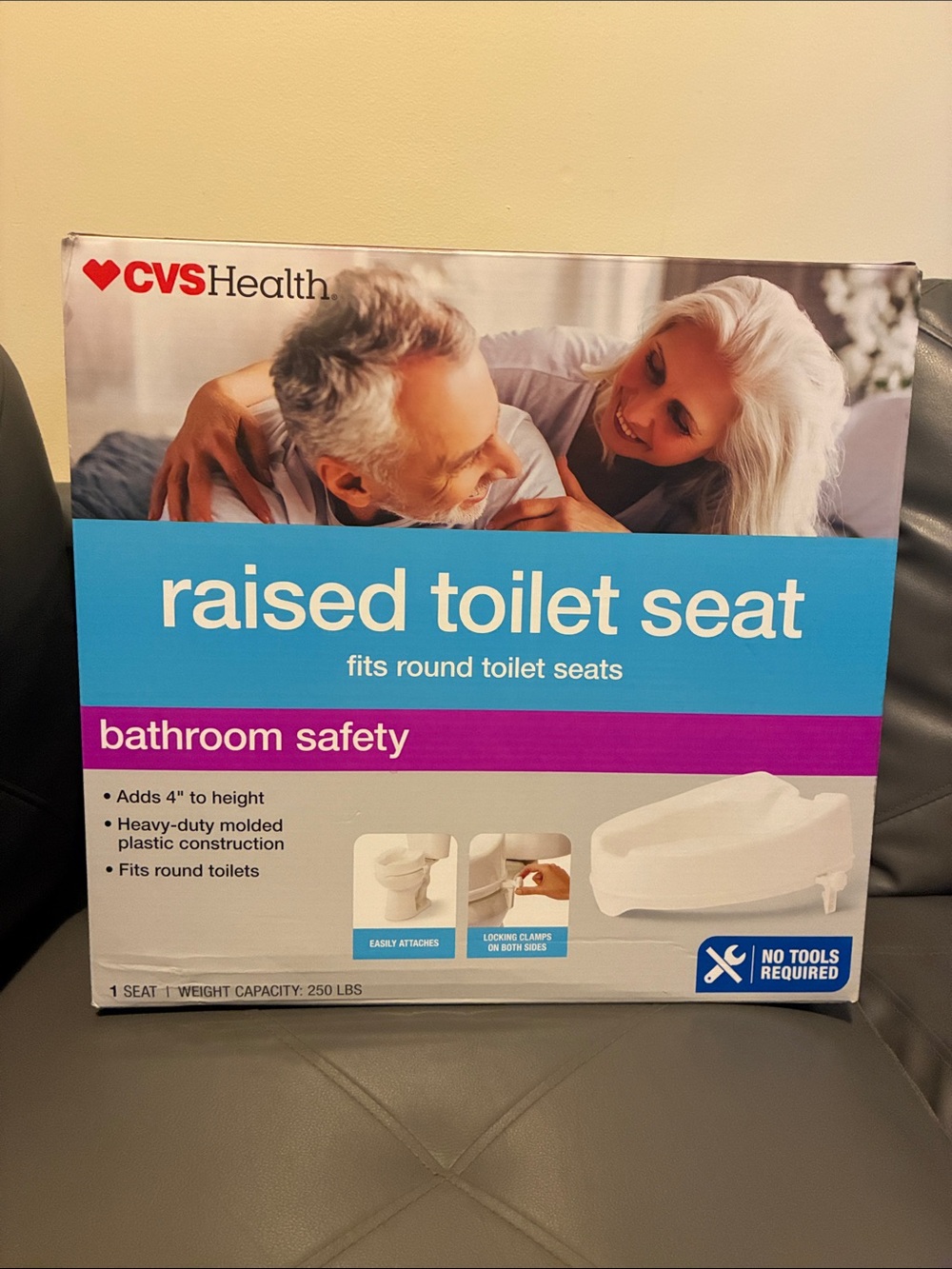 Raised Toilet Seat - White